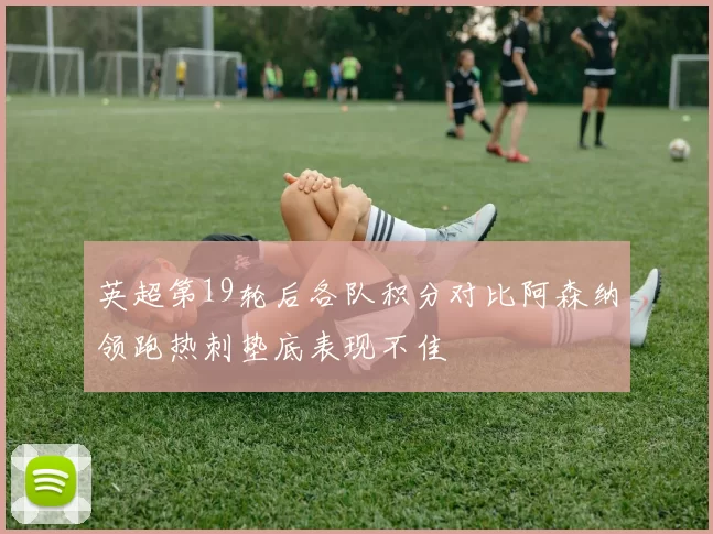 英超第19轮后各队积分对比阿森纳领跑热刺垫底表现不佳
